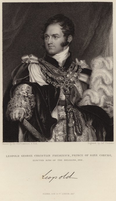 Retrato del Rey Leopoldo I de Thomas Lawrence