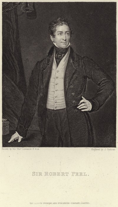 Retrato de Sir Robert Peel de Thomas Lawrence