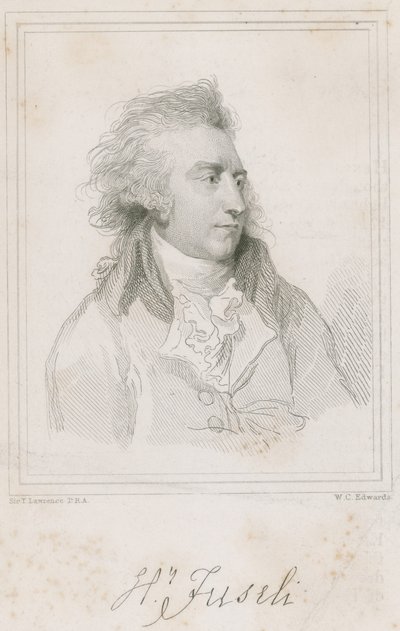 Retrato del pintor suizo Henry Fuseli de Thomas Lawrence