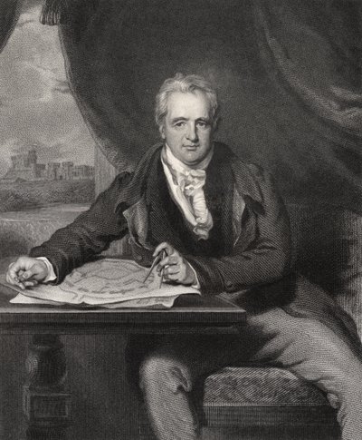 Sir Jeffry Wyatville, grabado por H. Robinson, de 