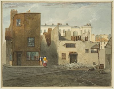 Parte trasera del Infirmary, mostrando Whitson Street de Thomas Leeson the Elder Rowbotham