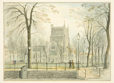 Catedral de Bristol y College Green de Thomas Leeson the Elder Rowbotham