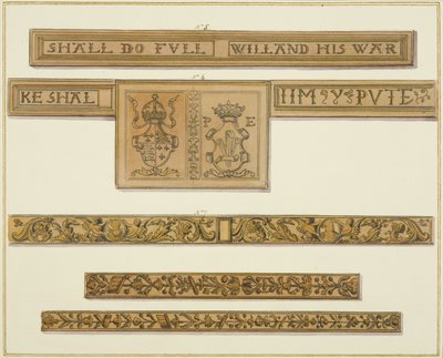Frisos tallados y escudos de armas de 46 Baldwin Street de Thomas Leeson the Elder Rowbotham