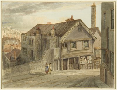 Calle Castle Mill, debajo de la Newgate, mostrando la Casa de Robert Adams de Thomas Leeson the Elder Rowbotham