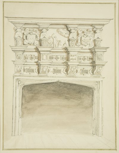 Chimenea en 49 Broad Quay de Thomas Leeson the Elder Rowbotham