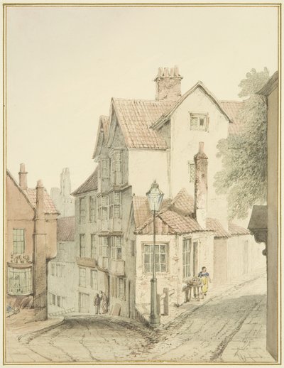 Esquina de Trenchard Lane y Steep Street de Thomas Leeson the Elder Rowbotham