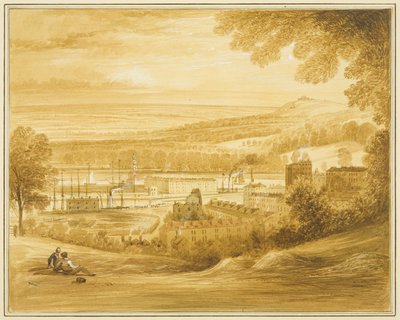 Cuenca de Cumberland vista desde el campo cerca de la iglesia de Clifton de Thomas Leeson the Elder Rowbotham