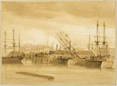 Muelle de Wapping Oriental, mostrando el barco 