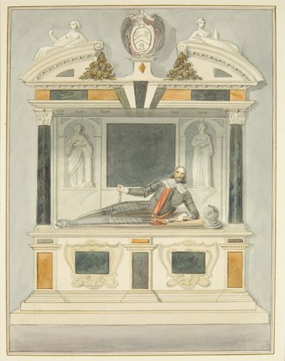 Efigie de Sir Charles Vaughan en la Catedral de Bristol de Thomas Leeson the Elder Rowbotham