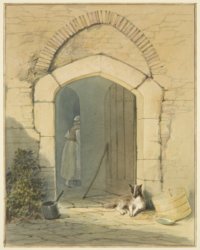Entrada de la granja de Thomas Leeson the Elder Rowbotham