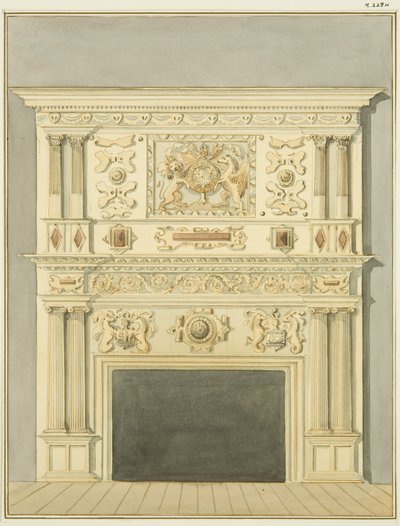 Chimenea en la casa de Hillier, St Nicholas Street de Thomas Leeson the Elder Rowbotham