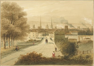 Puente de Hill (Puente de Bath) en la Carretera de Bath de Thomas Leeson the Elder Rowbotham