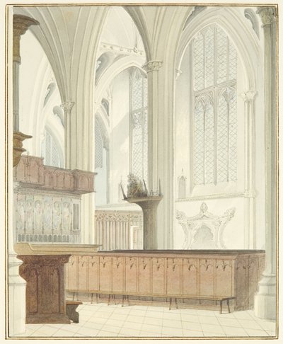 Interior de la Catedral de Bristol, cerca del órgano de Thomas Leeson the Elder Rowbotham