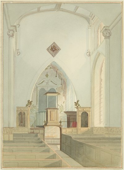 Interior de la Iglesia de San Juan de Thomas Leeson the Elder Rowbotham