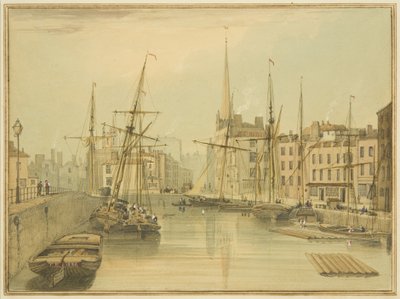 Mirando hacia Stone Bridge (Puente de Giles) de Thomas Leeson the Elder Rowbotham