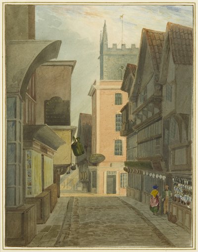 Mary-le-Port Street de Thomas Leeson the Elder Rowbotham