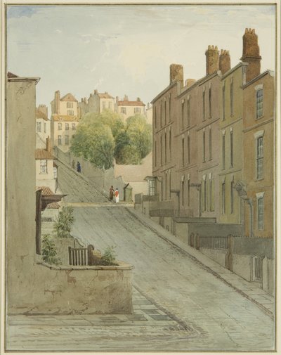 Calle Montague y casas en Kingsdown de Thomas Leeson the Elder Rowbotham