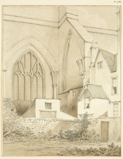 Ángulo noroeste de la Catedral de Bristol de Thomas Leeson the Elder Rowbotham