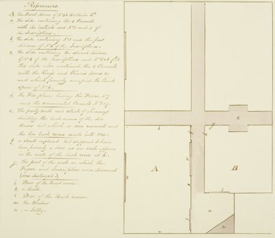 Plano de 46 Baldwin Street de Thomas Leeson the Elder Rowbotham