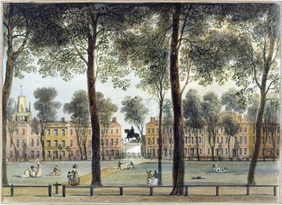 Queen Square, mirando al sureste de Thomas Leeson the Elder Rowbotham