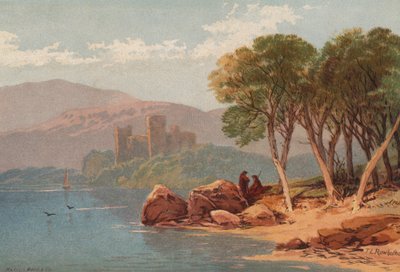 Escocia, Loch Ness (litografia en color) de Thomas Leeson the Elder Rowbotham