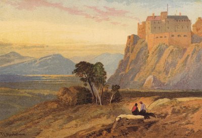Escocia, Castillo de Stirling (litografia en color) de Thomas Leeson the Elder Rowbotham