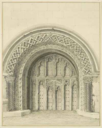 Puerta arqueada más pequeña junto al Deanery de la Catedral de Bristol de Thomas Leeson the Elder Rowbotham