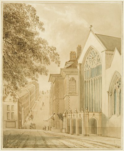 San Marcos, la Capilla del Alcalde, con vista hacia Park Street de Thomas Leeson the Elder Rowbotham