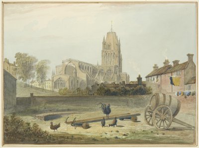 Iglesia de St Mary Redcliffe desde el noreste de Thomas Leeson the Elder Rowbotham