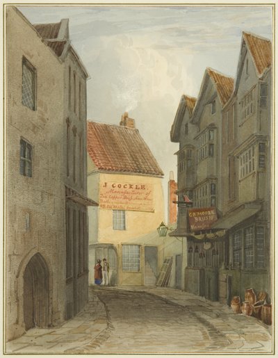 St Nicholas Street desde la intersección con Corn Street de Thomas Leeson the Elder Rowbotham