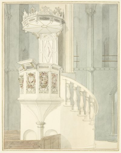 Púlpito de piedra de la Catedral de Bristol de Thomas Leeson the Elder Rowbotham