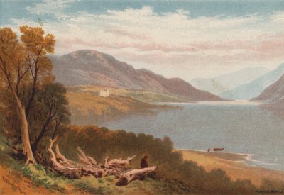 Los lagos ingleses, Ullswater (litografia en color) de Thomas Leeson the Elder Rowbotham