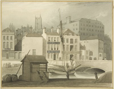 El Puente de Piedra en la cabecera del muelle (St Giles