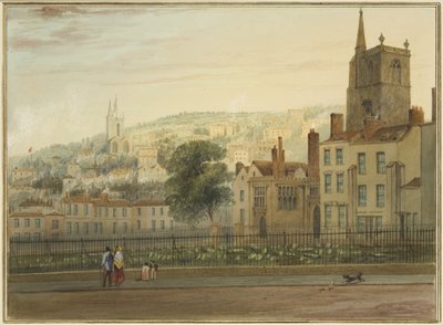 Vista desde el Cementerio de la Iglesia de San James de Thomas Leeson the Elder Rowbotham