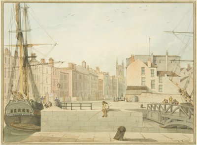 Vista de Prince Street, Bristol de Thomas Leeson the Elder Rowbotham
