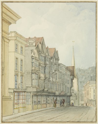 Lado oeste de la Calle Broad de Thomas Leeson the Elder Rowbotham