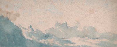 Nube difusa sobre una formación alpina de Thomas Lindsay