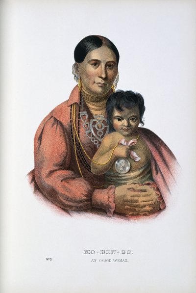 Do-Hon-Go, una mujer Osage de Thomas Loraine (after) McKenney