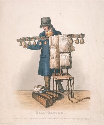Campanero con el soporte para sus campanas, 1820 de Thomas Lord Busby