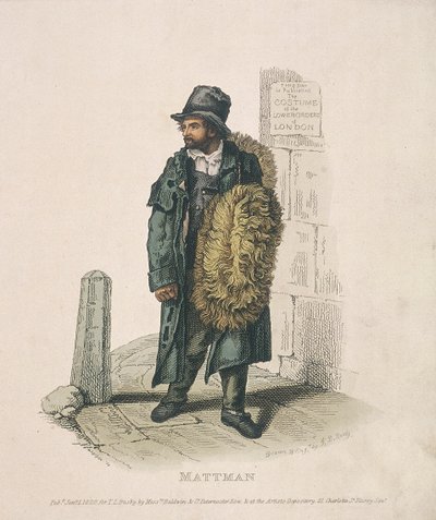 Vendedor de esteras llevando su mercancía al hombro de Thomas Lord Busby