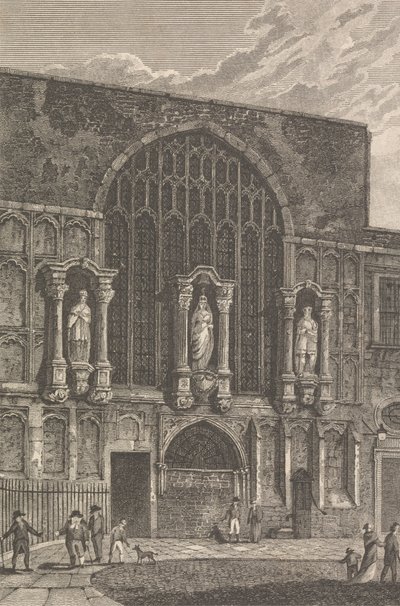 Vista de la capilla de St. Magdelen, Guildhall de Thomas Lord Busby