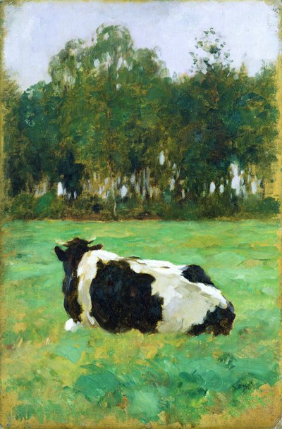 Una vaca en el prado de Thomas Ludwig Herbst