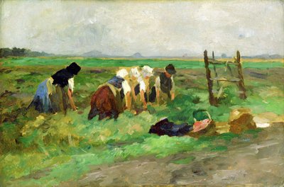 Trabajadores del campo, c.1900 de Thomas Ludwig Herbst
