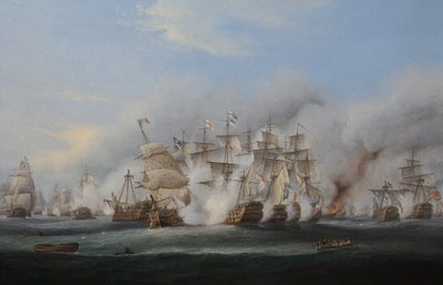 La batalla de Trafalgar de Thomas Luny