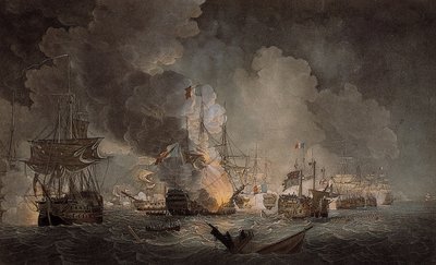 Batalla del Nilo de Thomas Luny