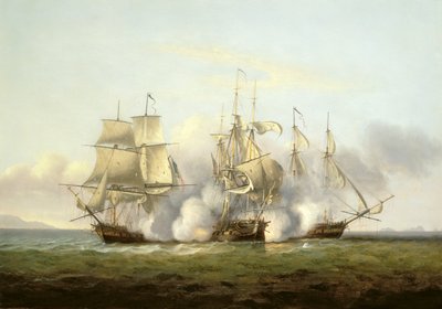 HMS Gore en Acción con las Fragatas Francesas 