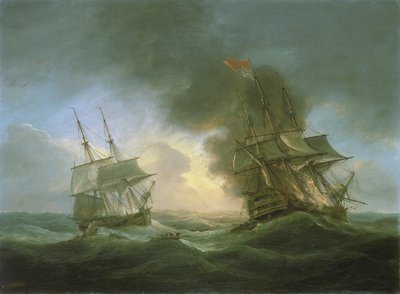 Pérdida de un buque indio, el "Kent", el 1 de marzo. de Thomas Luny