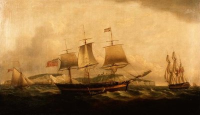Embarcaciones frente a Dover de Thomas Luny
