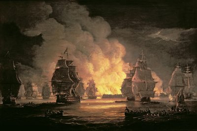 La batalla de Argel, 27 de agosto de 1816, c.1825 de Thomas Luny