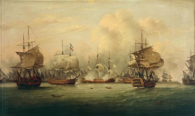 La batalla del Dogger Bank, 5 de agosto de 1781 de Thomas Luny